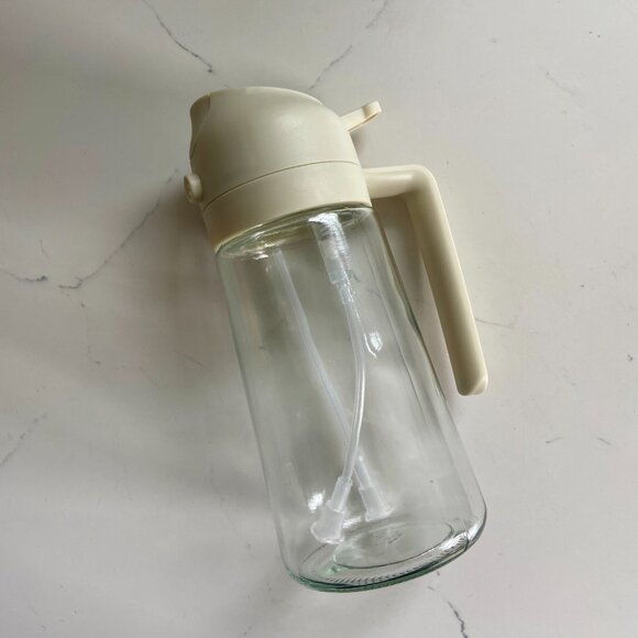 NEW Glass Olive Oil Sprayer w/ Stickers, 2 in 1 Oil Dispenser, Food Grade Bottle - Picture 11 of 15